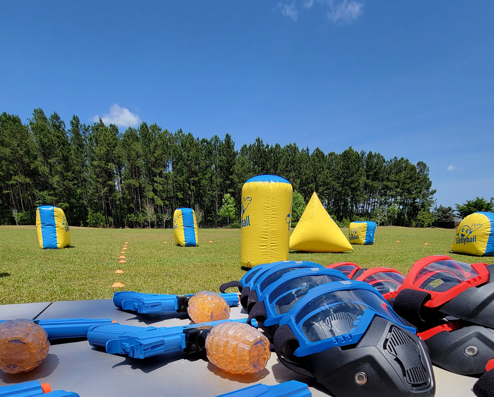 Gellyball Set Up Outdoors