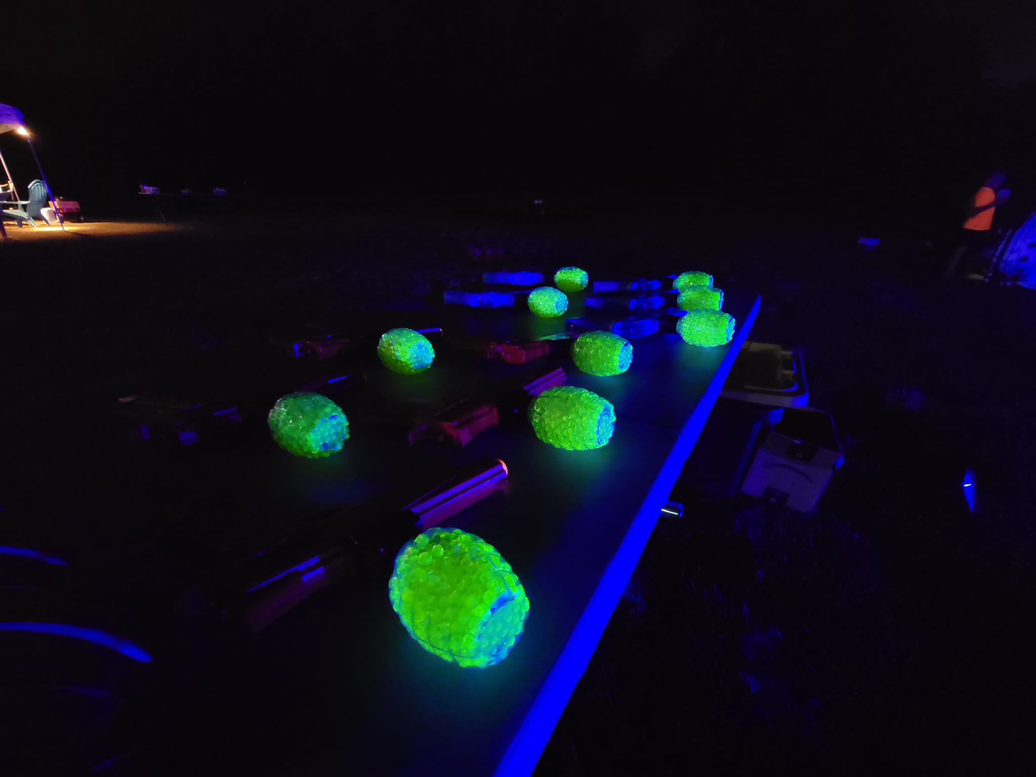 Gellyball Night Set up